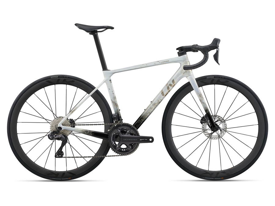 LIV LANGMA ADVANCED PRO 0 SE DISC road bike comes with Shimano Ultegra Di2 12sp drivetrain, Ultegra Power meter crankset on both sides, MY2025 carbon frame.