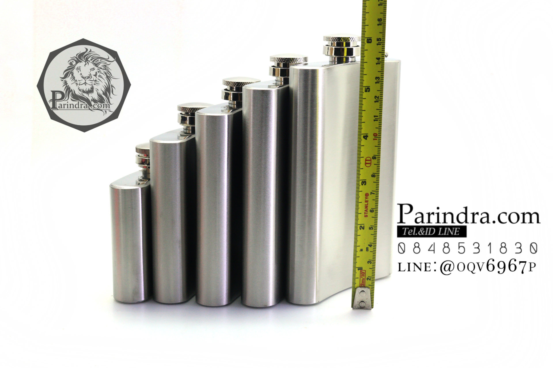 กระป่องสแตนเลส Johnnie Walker อย่างดี สำหรับพกพา บรรจุ 8 oz