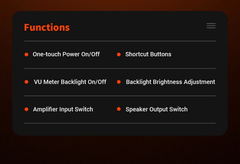 Fosi Audio LC30 ตัวสลับ ลำโพง เครื่องขยายเสียง พร้อมจอแสดงผล VU meters รีโมทควบคุมระยะไกล