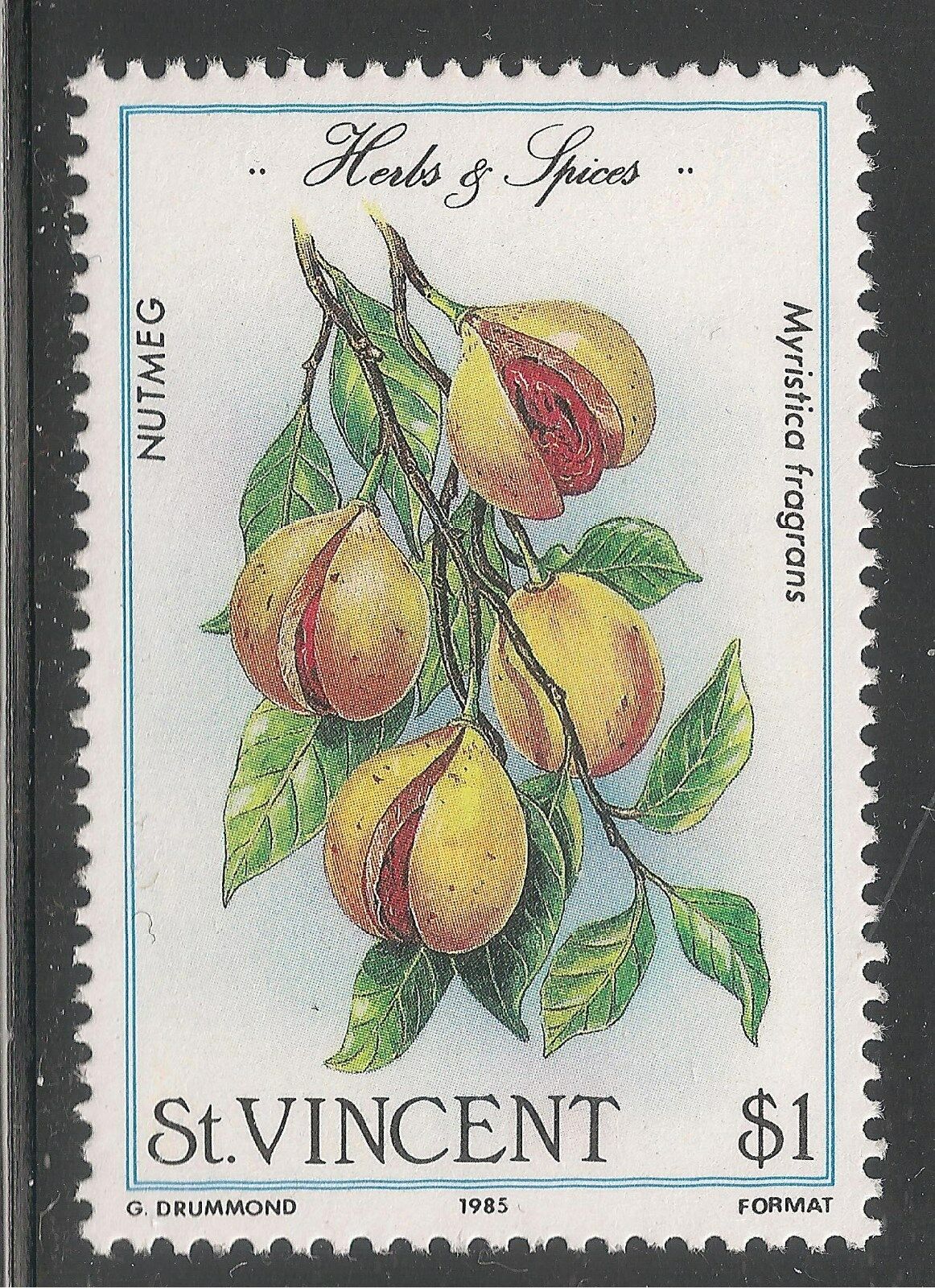 แสตมป์เซนต์วินเซนต์ ชุด HERB & SPICES ปี 1985 - St. VINCENT & THE GRENADINES