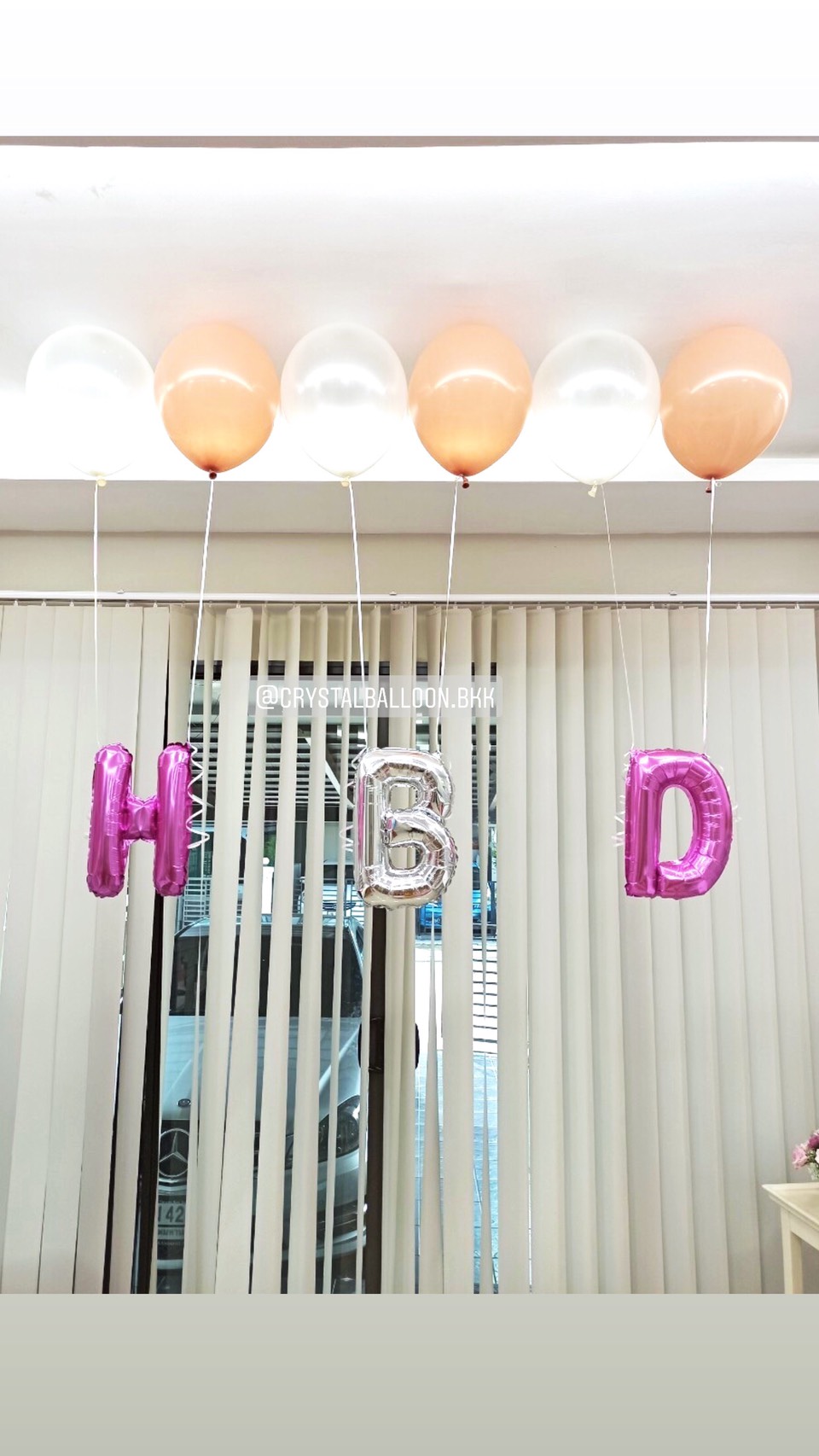 ลูกโป่ง วันเกิด HBD + ร้อยลูกโป่งลอยฝ้า ราคาประหยัด ยอดนิยม พร้อมตกแต่ง สามาเปลี่ยนสีลูกโป่ง/เปลี่ยนสี-ฟอยล์ตัวอักษรได้