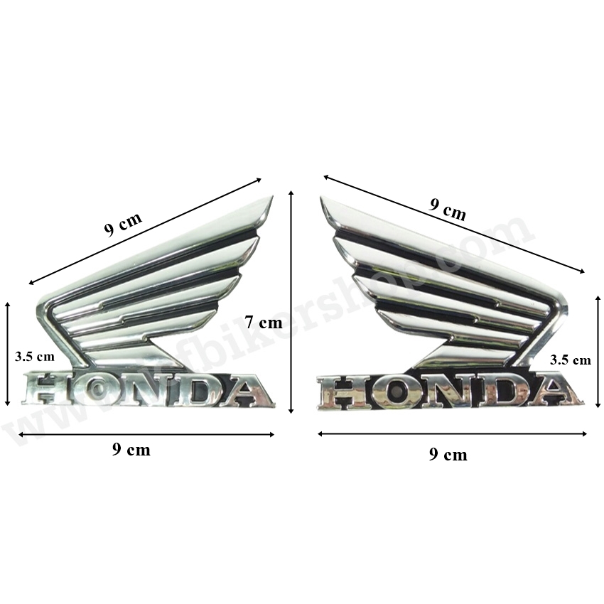 สติ๊กเกอร์ปีกนก HONDA ขนาด 9 CM