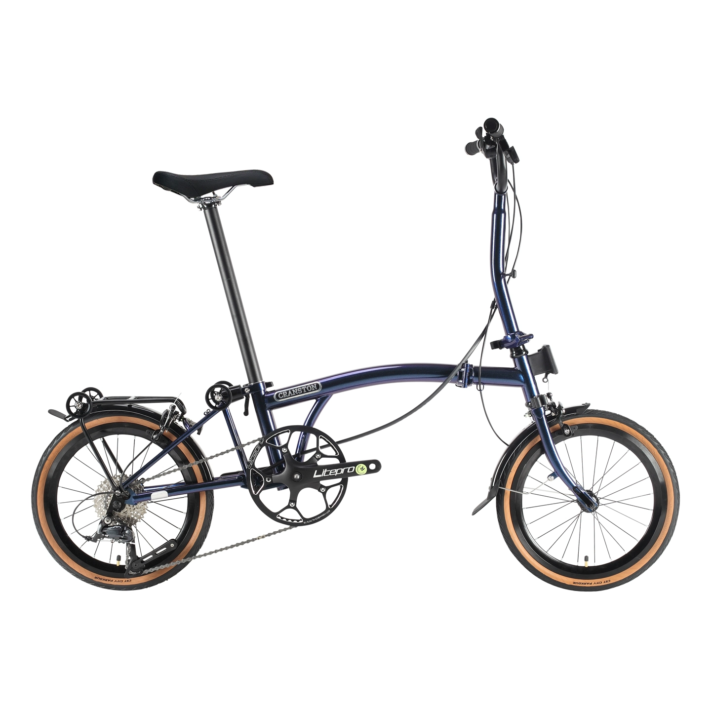 จักรยานพับ Cranston R9 16 นิ้ว 9 สปีด น้ำหนักเบา 12.5kg พับ 3 ทบ ดีไซน์เรโทร 16 สี — ปั่นในเมือง ปั่นไปทำงาน สะดวกพกพา