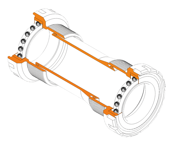 กะโหลก CEMA SRC-BT-ITA24B BSA24 ITALIAN CEREMIC BB เกลียวอิตาลี่