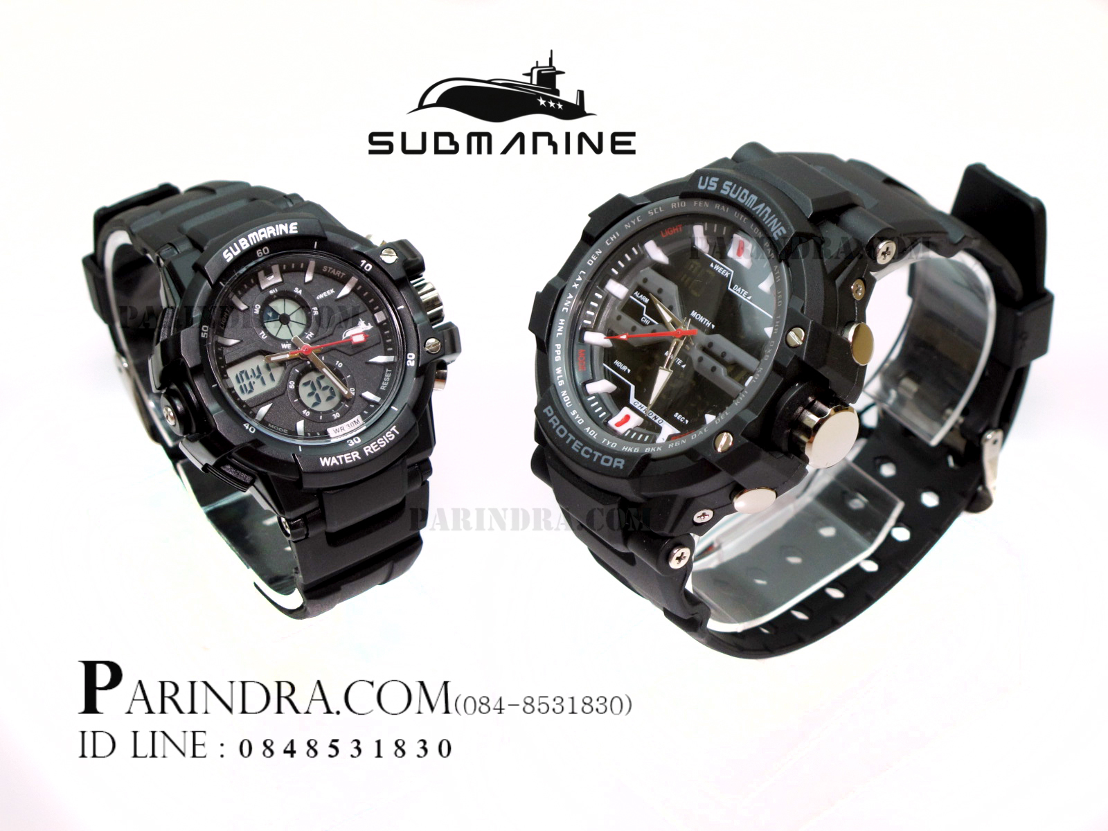 นาฬิกา US submarine Protector รุ่น TP3152L ดำ-ดำ