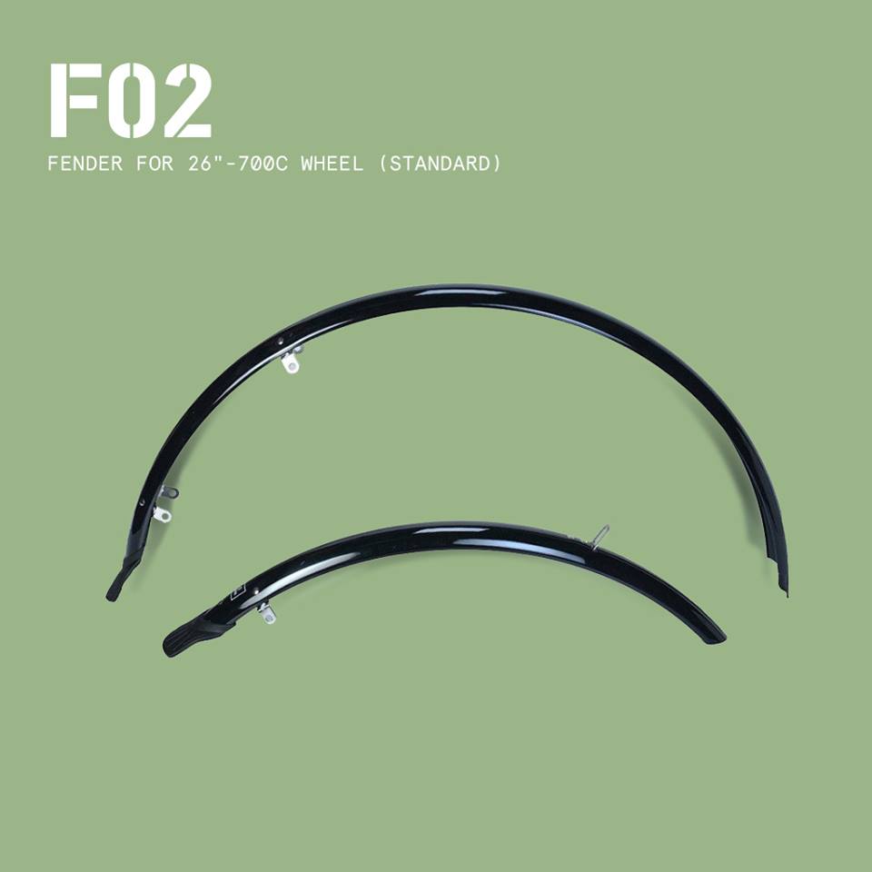 บังโคลนจักรยานทัวร์ริ่ง VINCITA F02 Fender for 26"-700C wheel (Wide 4 CM.)