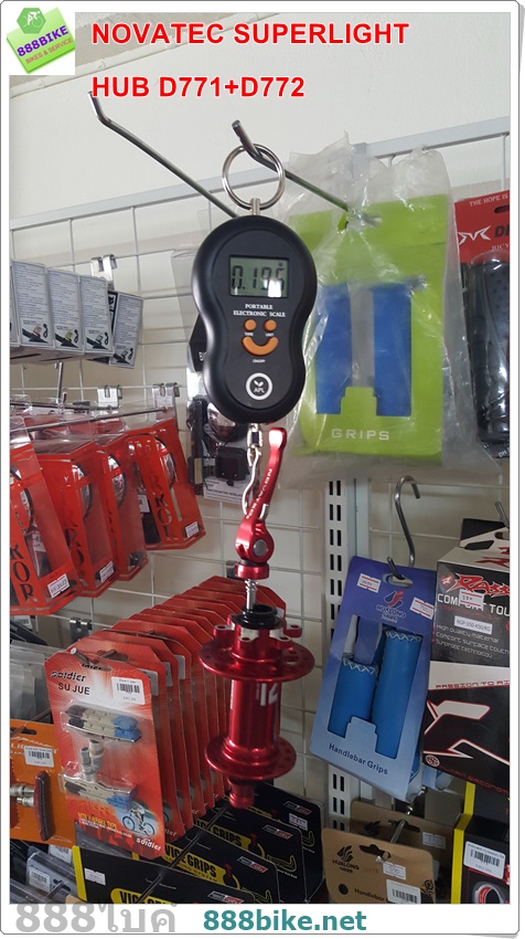 ดุมดิส ดุมเสือภูเขา NOVATEC D771SB(9mm.)+D772SB(10mm.) (หน้า+หลัง) Bearing 2017 Superlight (กล่องพลาสติกสีดำ)