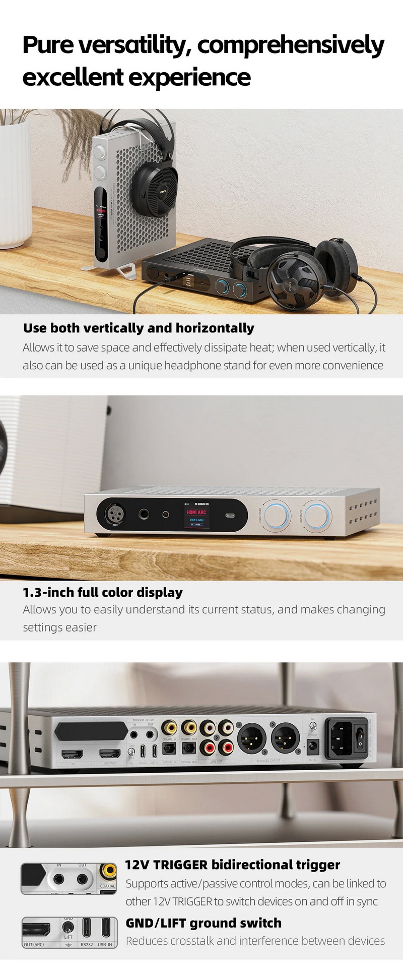 FiiO K19 DAC/AMP ตั้งโต๊ะระดับเรือธง ชิป ES9039SPRO *2 + THX AAA 788+ รองรับ MQA ประกันศูนย์ไทย