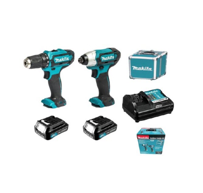 สว่านไขควงไร้สาย+ไขควงกระแทกไร้สาย Makita มากีต้า รุ่น DF333DZ+TD110DZ (แท้) ##