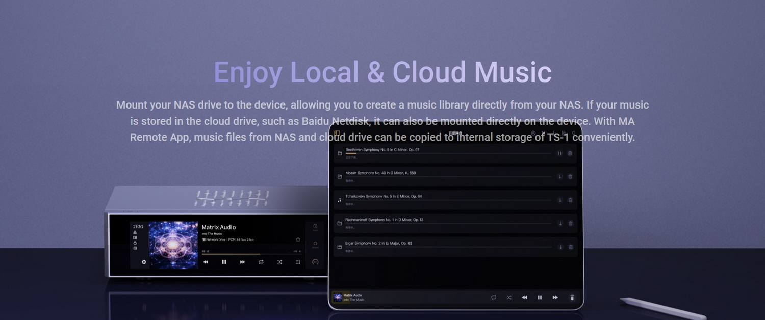 MATRIX Audio TS-1 สตรีมเมอร์ แบบ all-in-one สำหรับผู้ที่รักเสียงเพลง ประกันศูนย์ไทย