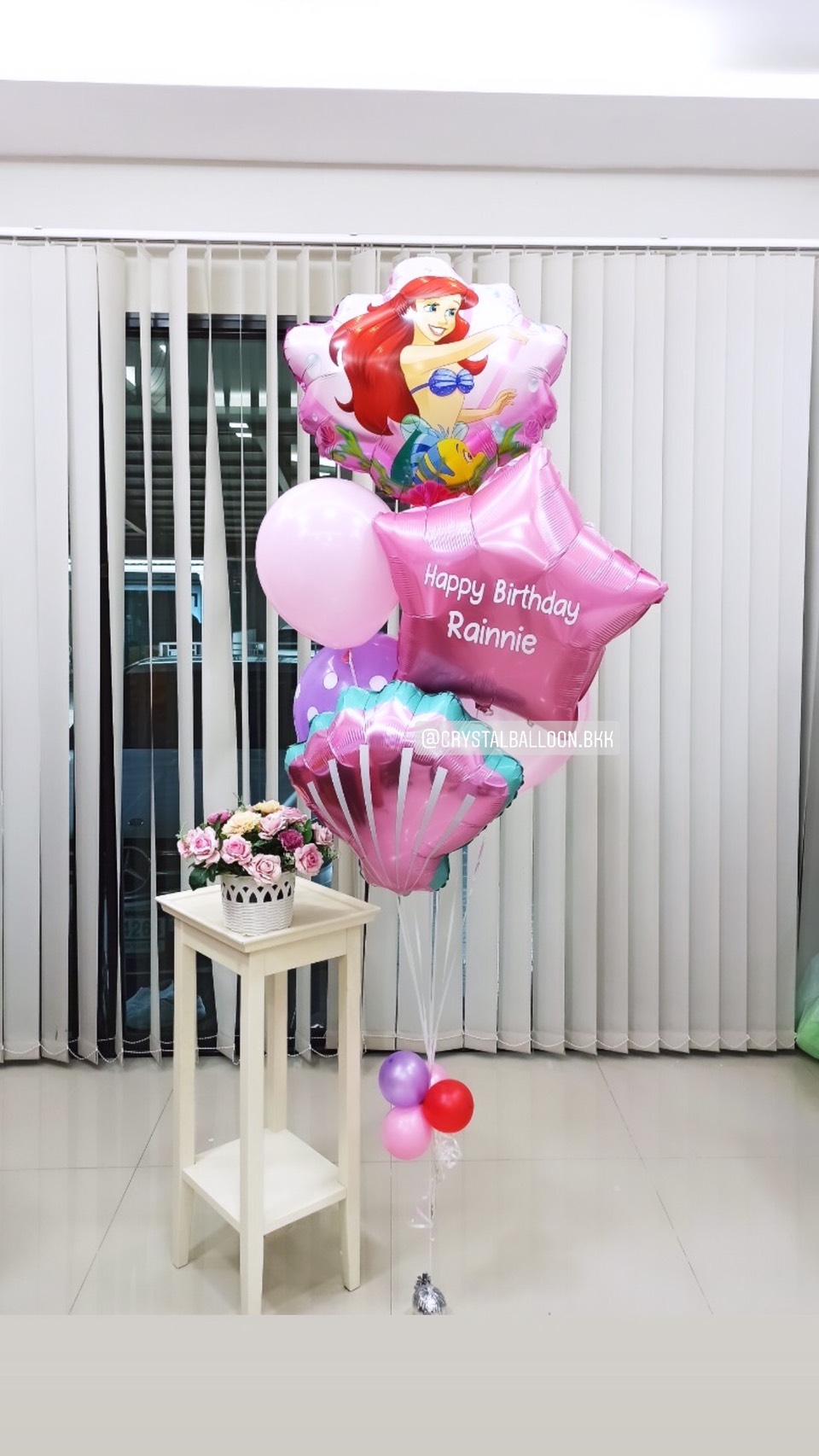 ลูกโป่ง วันเกิดเด็ก ช่อลูกโป่งฟอยล์ Mermaid ช่อ 7 ลูก 1 ช่อ พร้อม ฟอยล์หอย 1 ชิ้น พร้อม ฟอยล์ดาว ขนาด 24" 1 ชิ้น พร้อมตกเเต่ง สามารถเปลี่ยนสีลูกโป่ง/เปลี่ยนข้อความ/เปลี่ยนฟอยล์ตกแต่งได้