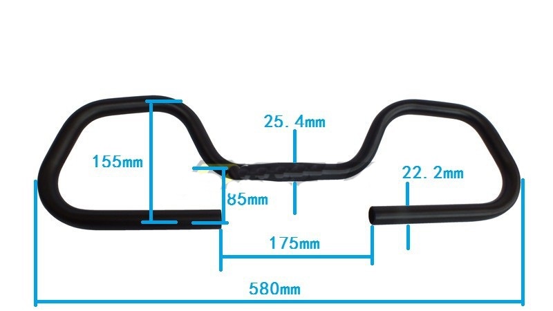 แฮนด์ผีเสื้ออลูมิเนียม S-FIGHT BUTTERFLY HANDLEBARS,S159