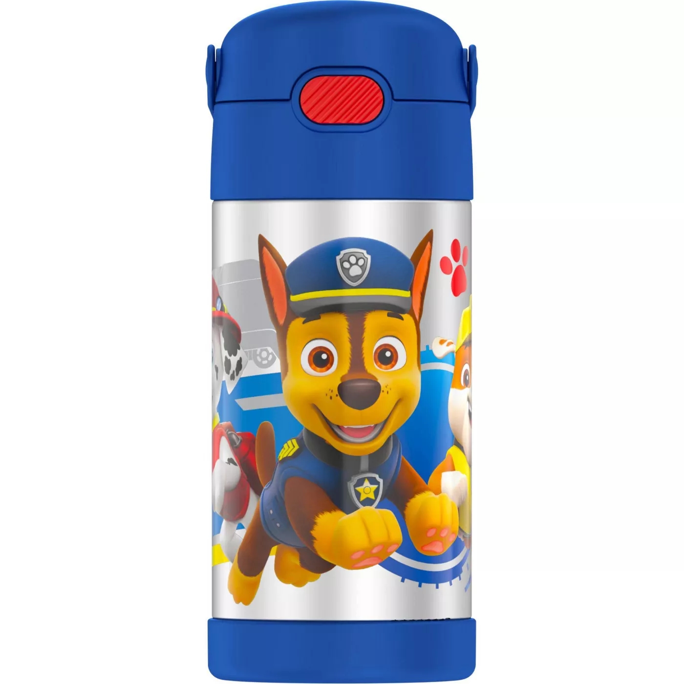 กระติกน้ำเก็บความเย็น มีหูหิ้ว Paw Patrol Thermos Vacuum Insulated Stainless Steel 12 Ounce Funtainer with Straw