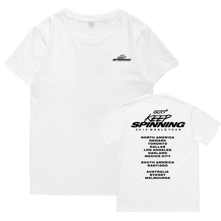 เสื้อยืด (T-Shirt) GOT7 2019 WORLD TOUR KEEP SPINNING (ver.3)