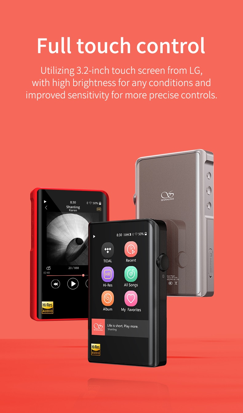 ขาย SHANLING M2x DAP พกพา ชิป AK4490x2 รองรับ Hi-Res ประกันศูนย์ไทย