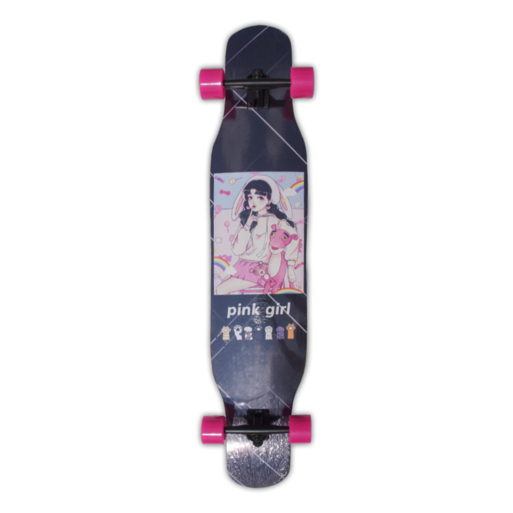 ARDEA AR957 Longboard ลองบอร์ด วัสดุไม้ Maple 8 ชั้น (Truck สีดำ)