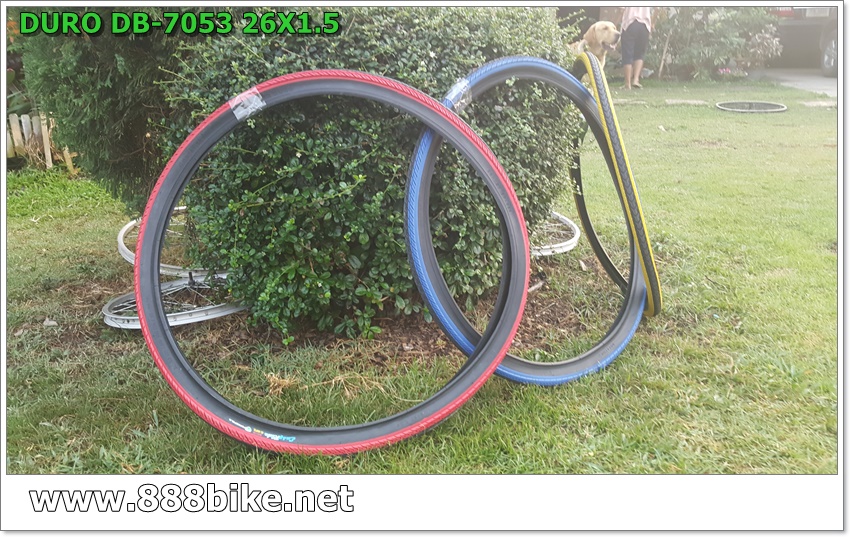 ยางนอกขอบลวด DURO Easy Rider ขนาด 26x1.5 ขอบสี ,DB-7053