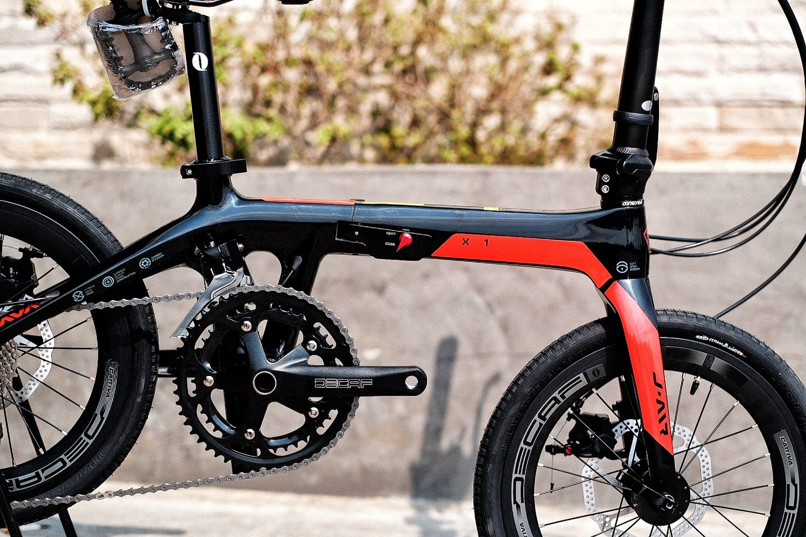 JAVA J AIR X1 CARBON FRAME FOLDING BIKE, Claris 2*9 SP. 16Inch Wheelset Deca