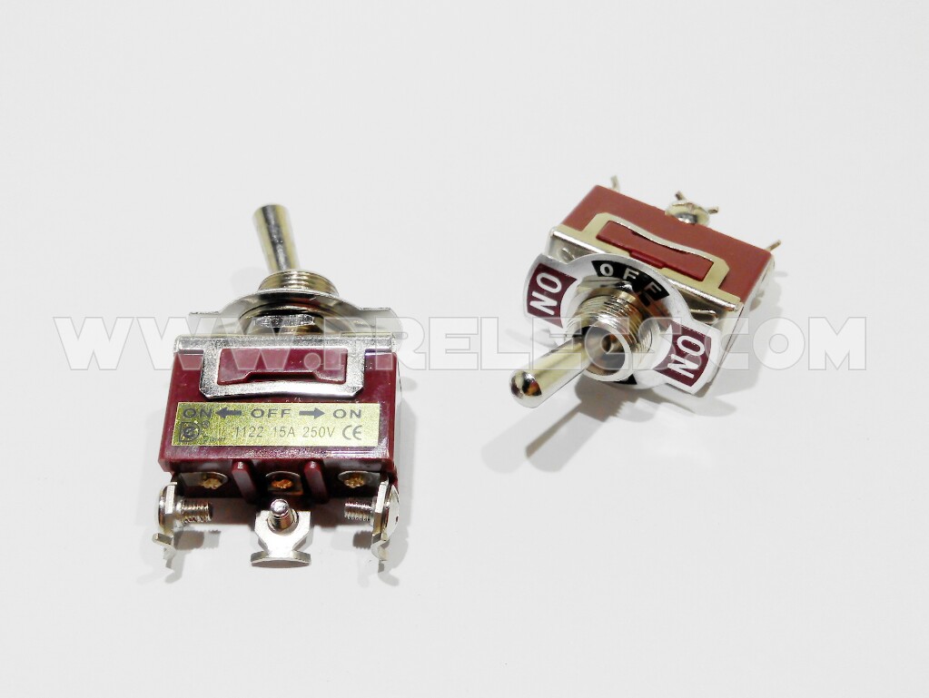 Toggle Switch ใหญ่ ON-OFF-ON 3ขา