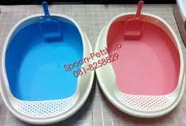 กระบะทราย แมว Makar Ag+ นำเข้าจากประเทศญี่ปุ่น มี 2 สี ฟ้า และชมพู
