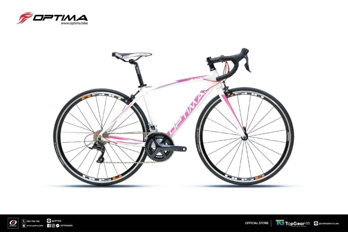 OPTIMA TESLA R3000 เสือหมอบ ออลอะราวด์ เฟรมอลู ตะเกียบคาร์บอน 18สปีด Sora เต็ม 2023