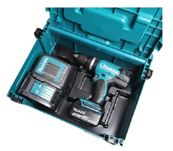 สว่านไร้สายกระแทก พร้อม แบต Makita มากีต้า รุ่น DHP453SF1J (แท้) ##