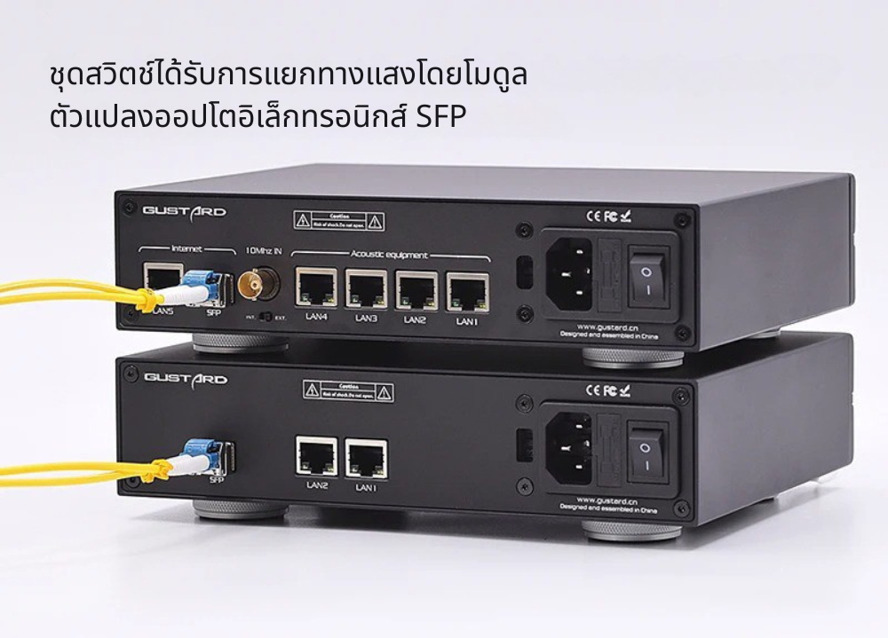 Gustard N18/N18 PRO สวิตซ์เครือข่ายเสียง Ethernet Switch เกรดออดิโอ ประกันศูนย์ไทย