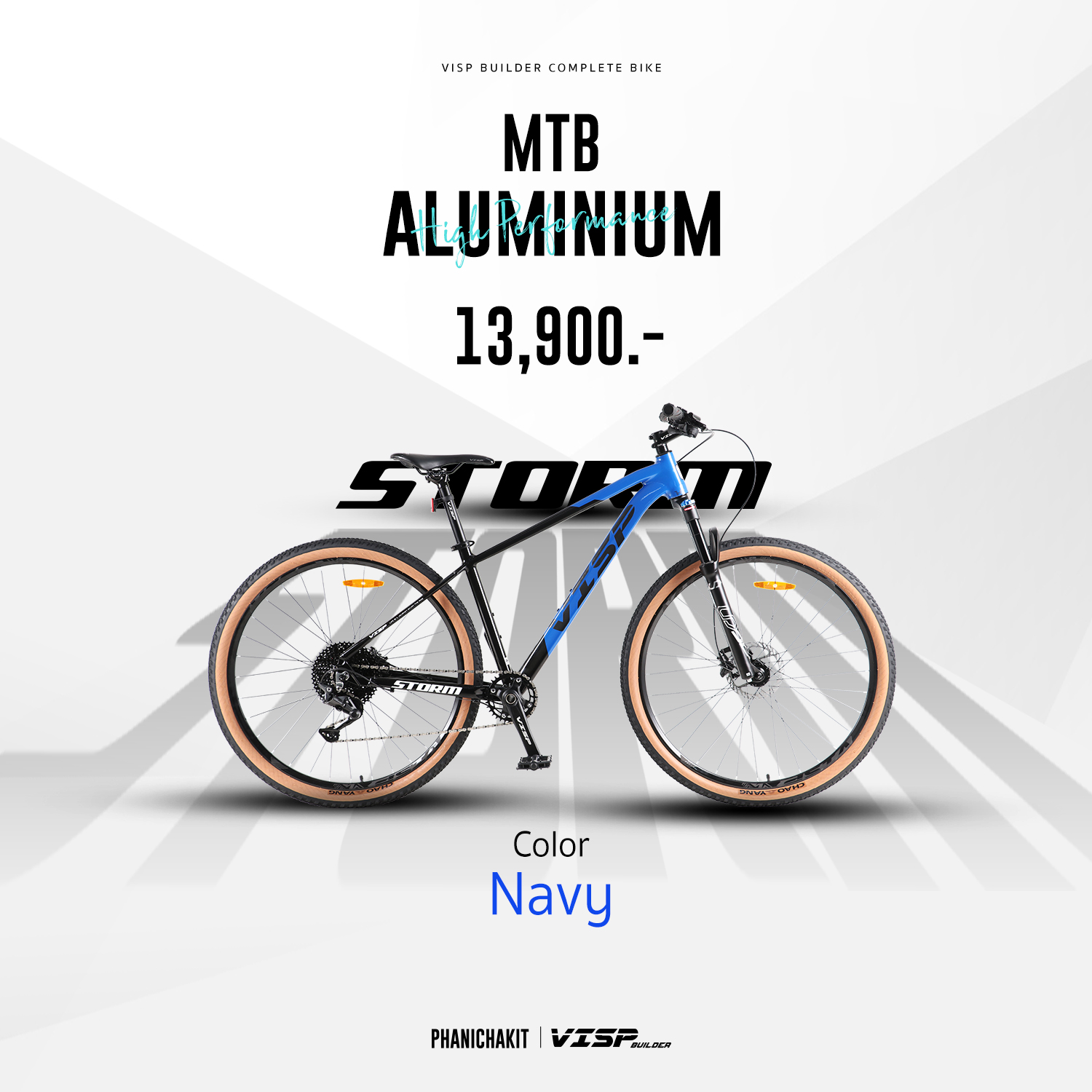 จักรยานเสือภูเขา VISP BUILDER STORM 29" Shimano DEORE 10 SP 2022 เฟรมอลู