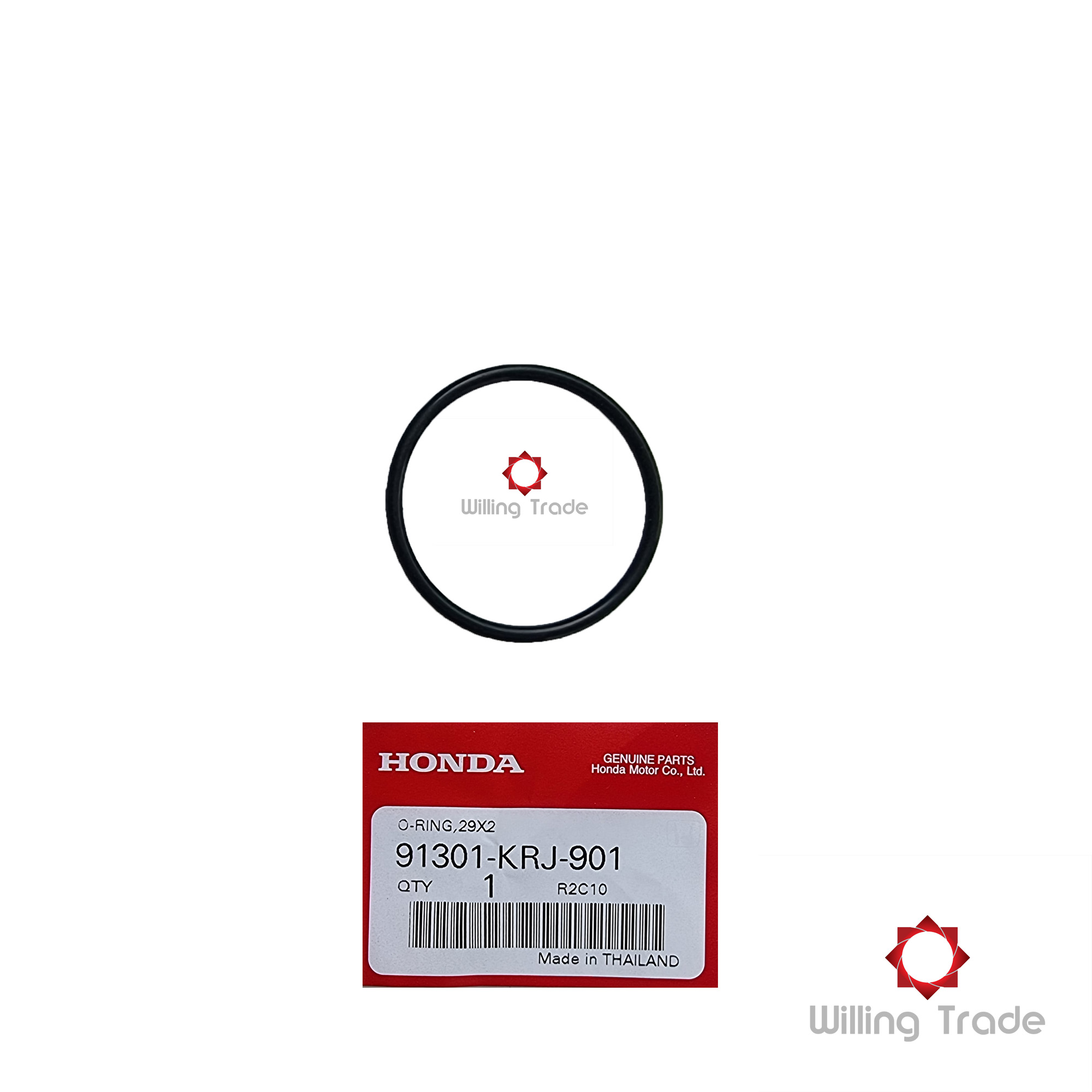 โอริงฉนวนท่อไอดี 29X2 มม. (B098)HONDA: (91301-KRJ-901) CLICK 125-I, CLICK150-I [แท้ศูนย์ 100%] กลุ่มอะไหล่ฝาสูบ แพ๊ค 1 ชิ้น....O RING 29x2 MM. FOR INSULATOR PIPE