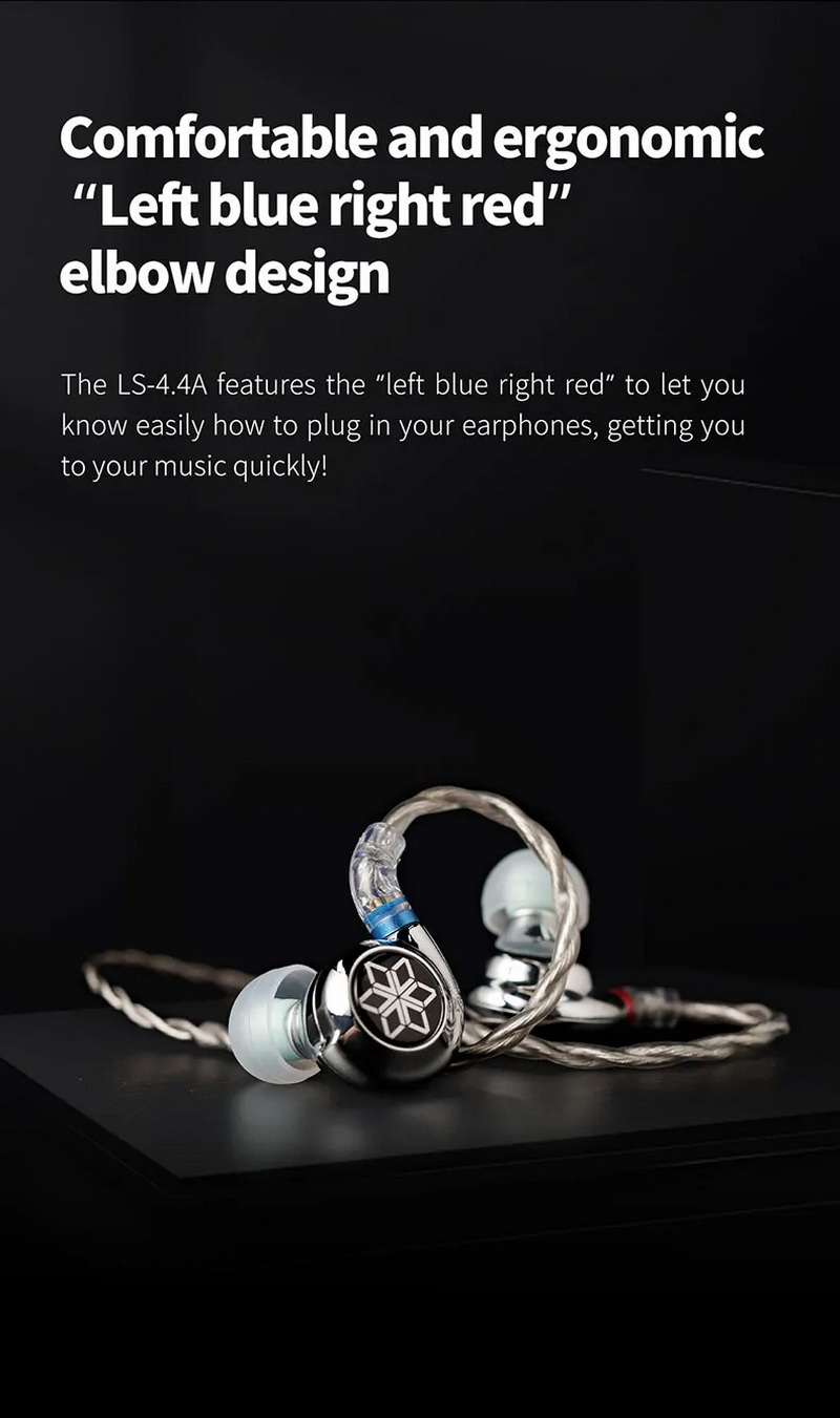 FiiO LS-4.4A สายอัพเกรดหูฟังทองแดงชุบเงิน โครงสร้าง Litz คุณภาพสูง