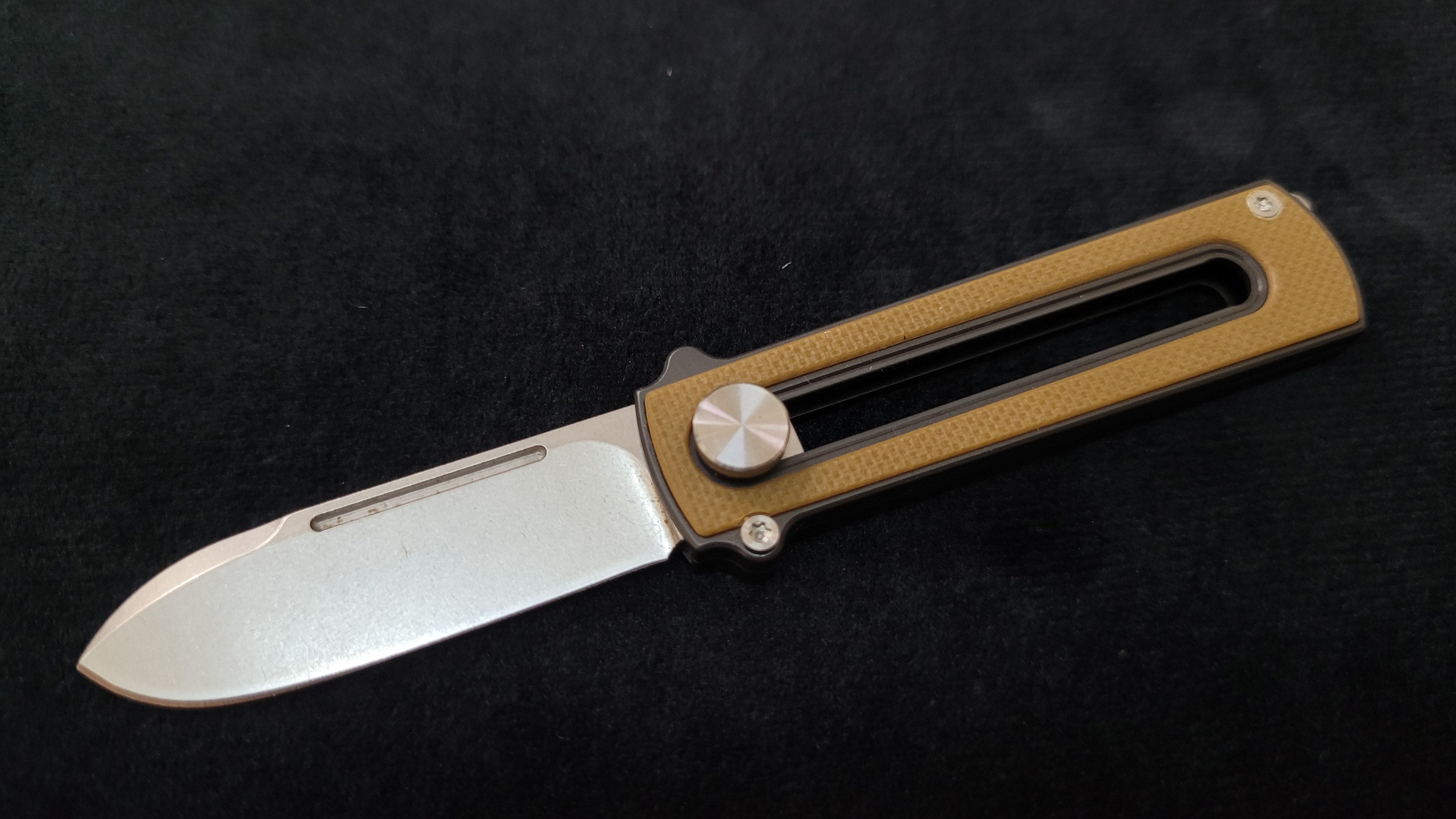 Zr BarloX with M390 Blade-for a short time Dealer's Cost Yellow Stonewash Blade