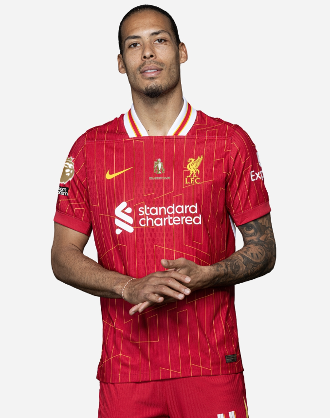เสื้อลิเวอร์พูลแชมป์พรีเมียร์ลีก 2024/25 รุ่นนักเตะ อาร์มทองพรีเมียร์ลีก no room for racism ด้านหลัง CHAMPIONS 24/25 ของแท้