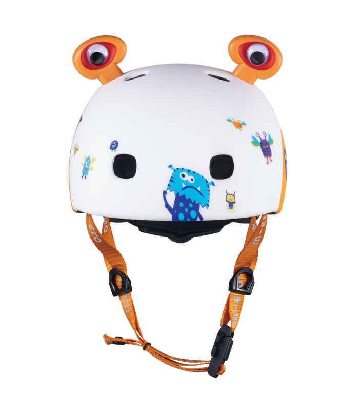 หมวกกันน็อคสำหรับเด็ก MICRO สีสันสดใส การออกแบบที่คำนึงถึงความสะดวกสบายและความปลอดภัย มีแผ่นโฟมหนาป้องกันแรงกระแทกได้ดี และสายรัดคางที่ปรับได้