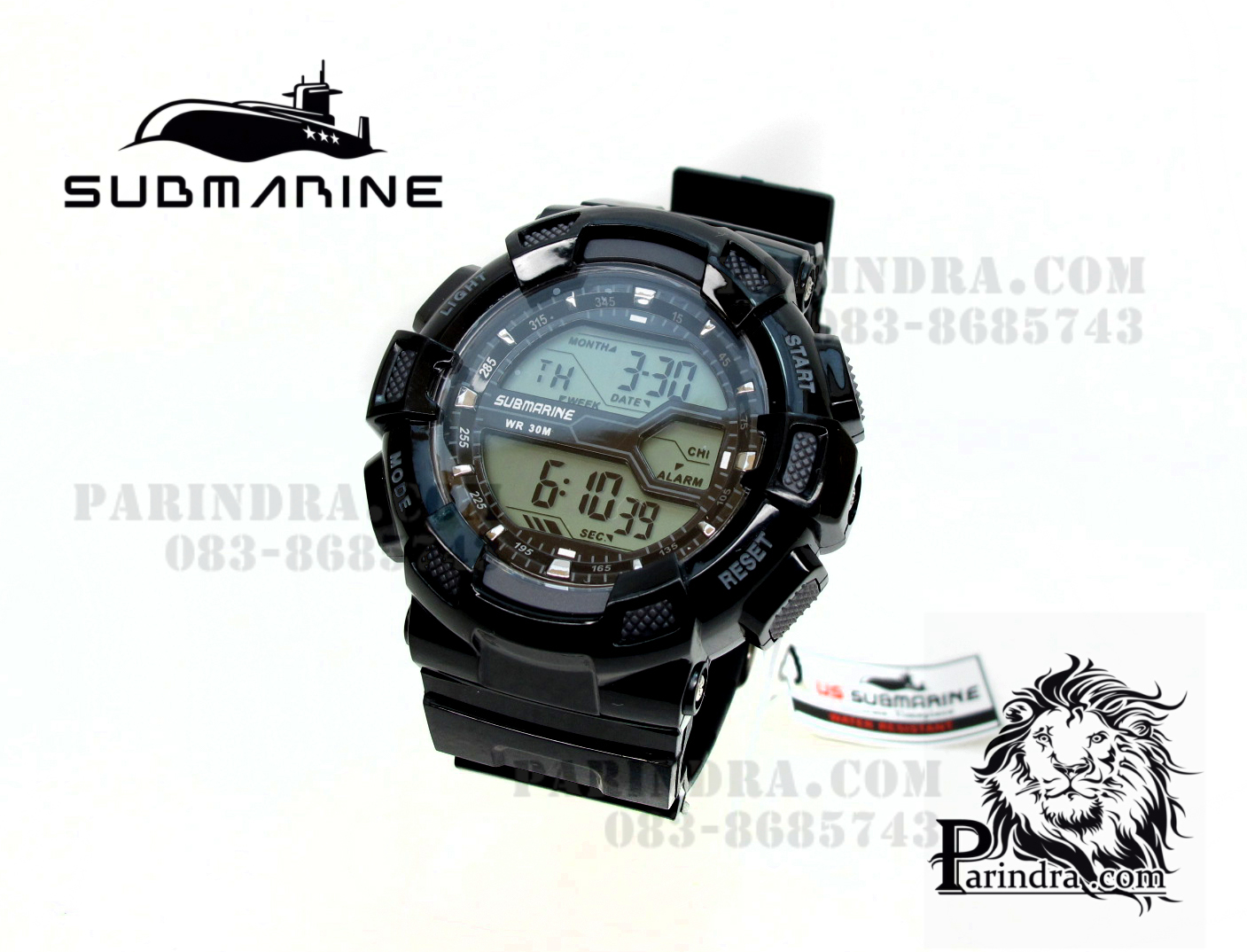 นาฬิกา US submarine รุ่น TP1311M ดำ-เทา พื้นเทา