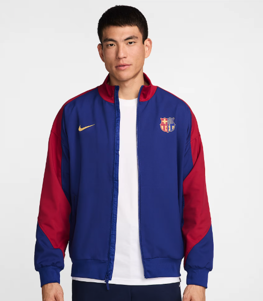 เสื้อแจ็คเก็ตบาร์เซโลน่าไนกี้ Barcelona Strike Home ของแท้