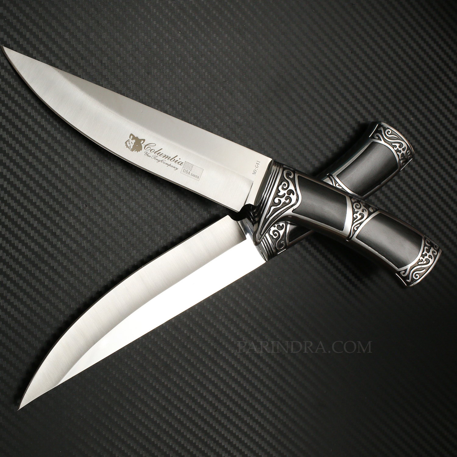 มีดเดินป่า COLUMBIA รุ่น G41 ด้ามลายสวย คมมาก