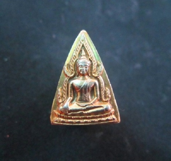 พระหล่อ พระพุทธชินราช กะหลั่ยทอง วัดดอนเมือง กรุงเทพ ฯ 2527 สภาพสวย
