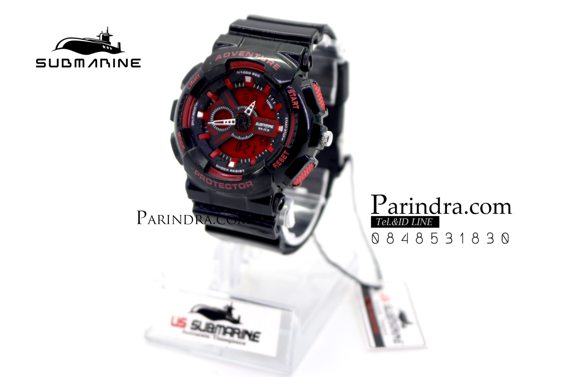 นาฬิกา US submarine Adventure Protector รุ่น TP3163L สีดำ-แดง