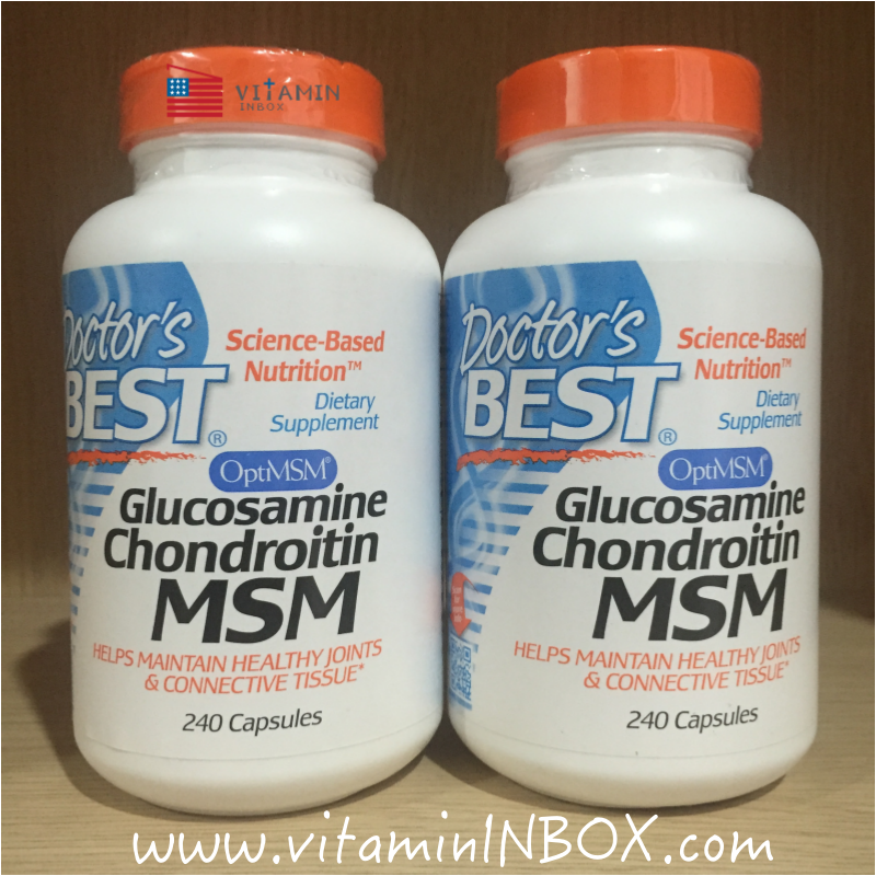 Doctor's Best, Glucosamine Chondroitin MSM, 240 Capsules