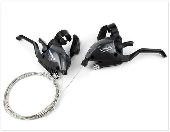 มือเกียร์ติดมือเบรค Shimano ,ST-EF51-A9R ,27สปีด V-Brake