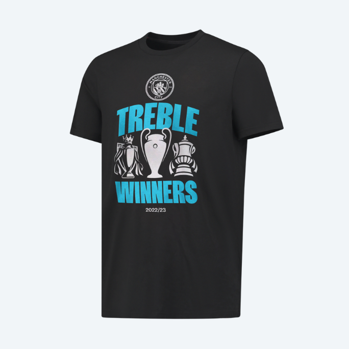 เสื้อทีเชิ้ตแมนเชสเตอร์ ซิตี้ 2022/23 Treble Winners ของแท้