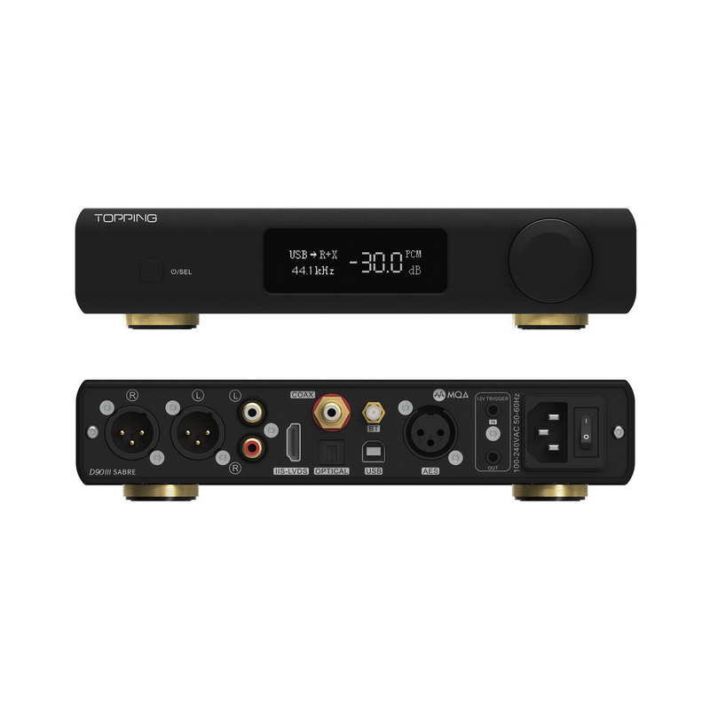 Topping D90iii Fully Balanced DAC รองรับ Dual Hi-Res, BT5.1, รีโมท, ฟังก์ชั่นปรีแอม, MQA ประกันศูนย์ไทย