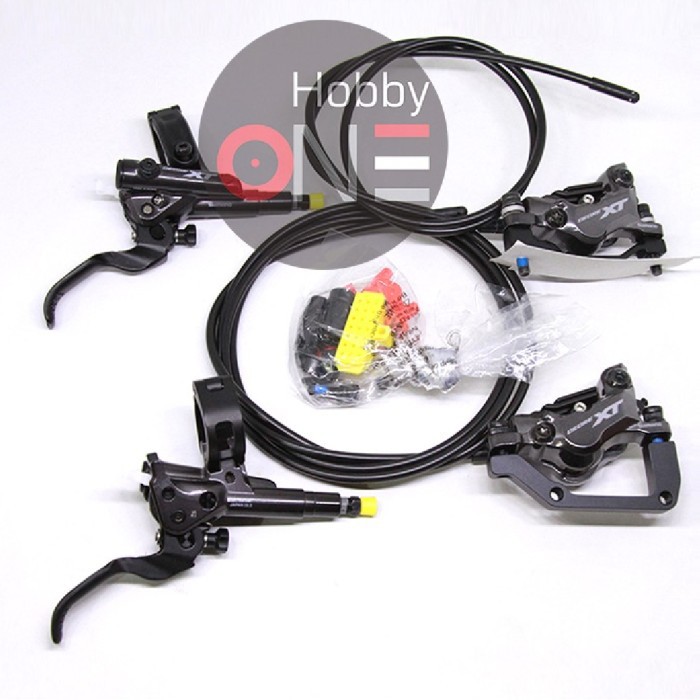 Shimano XT BR-M8120 / BR-M8100 Disc Brake Set w/ Resin Pads J-Kit