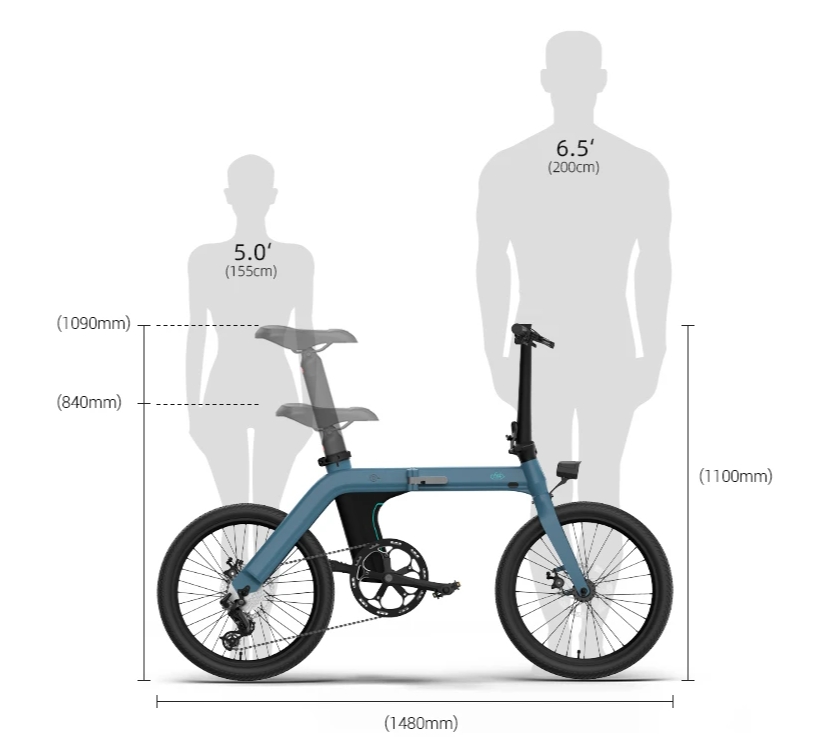 รถจักรยานไฟฟ้า Fiido X FOLDING BIKE, เฟรมอลู ล้อ 20 นิ้ว พับได้ ปั่นเสริมไฟฟ้า หรือบิดแบบมอเตอร์ไซค์ 250วัตต์ ความเร็ว 25km/h