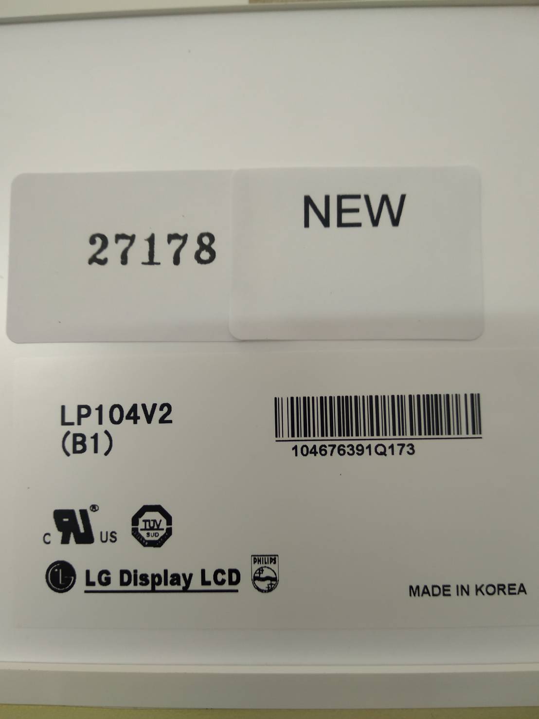 LP104V2(B1) LCD PANEL " LG "
