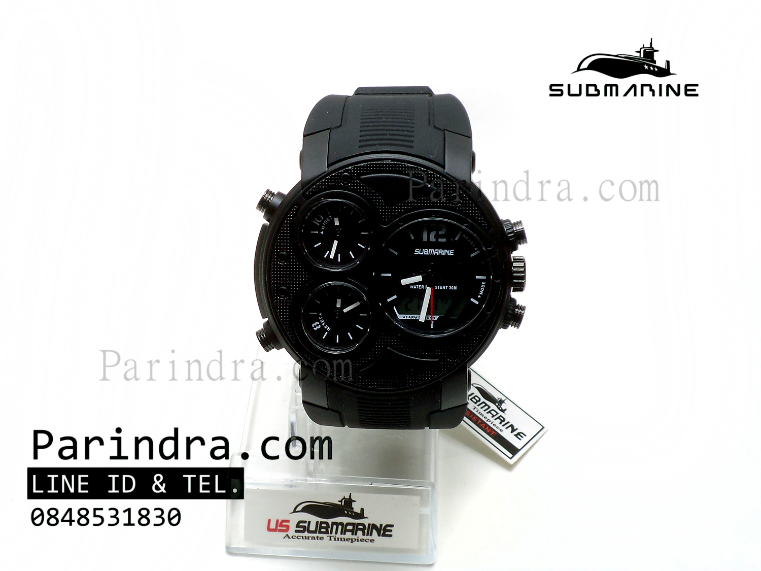 นาฬิกา US submarine 3 Analog รุ่น TP3174M สีดำล้วน