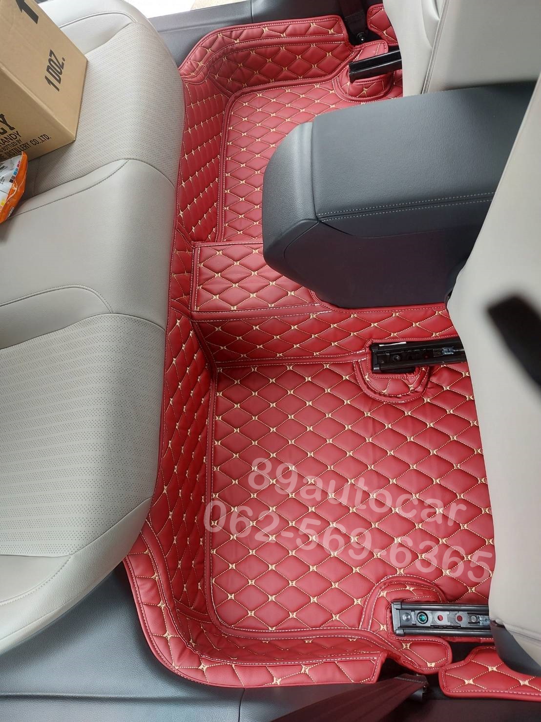 ผลิตพรมรถยนต์ All New Honda Civic 2022 ปูพรม6D สีแดงไวน์ เข้ารูป