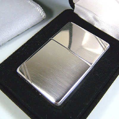 ไฟแช็ค Zippo แท้ ฺ เคสผลิตจากเงินแท้ " Zippo 14, Sterling Silver Lighter " แท้นำเข้า 100%