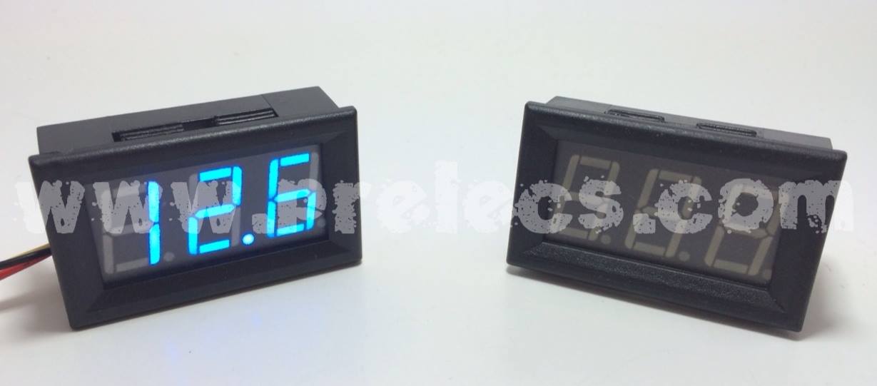 Volt Meter DC 0.56" สีน้ำเงิน
