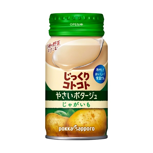 ซุปมันฝรั่งเข้มข้นผสมครีมนมและซุปไก่ Pokka Sapporo Cold potato Soup ขนาด170g